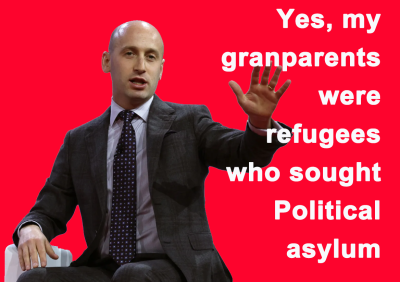 Stephen Miller slams the asylum system — the same lifeline that rescued his grandparents.