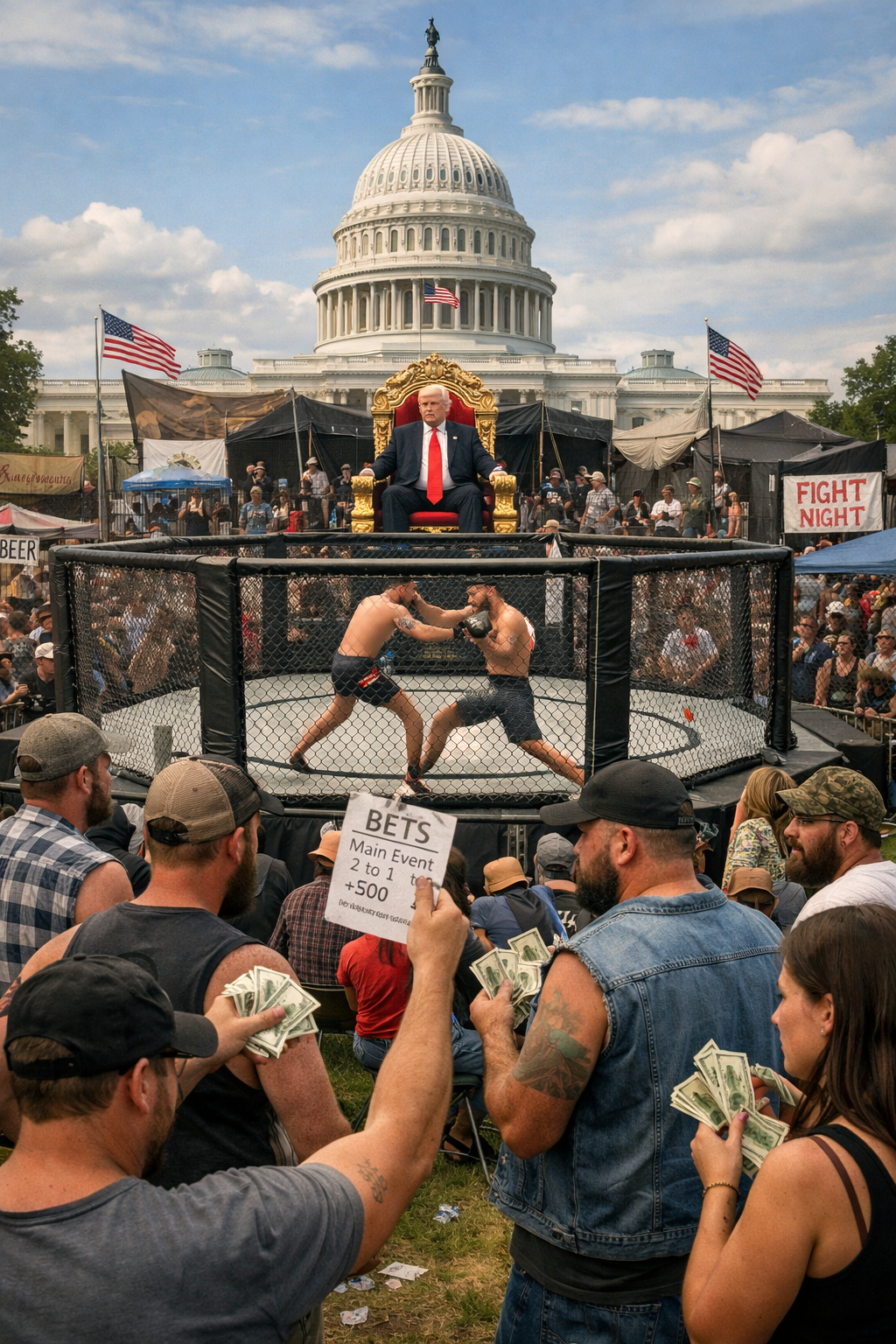 Trump host MMA match at White House